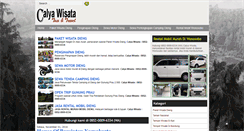 Desktop Screenshot of calyawisata.com